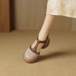 Handcrafted Genuine Leather Women's Shoes - Elegant Luxury(Eoct20161002M001-16)