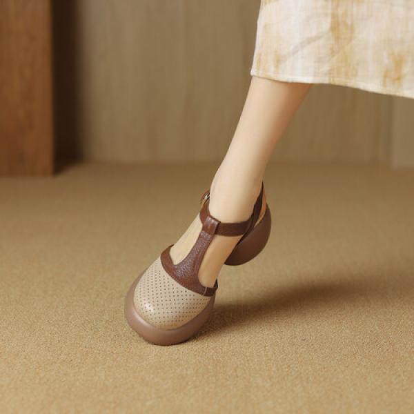 Handcrafted Genuine Leather Women's Shoes - Elegant Luxury(Eoct20161002M001-16)