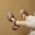 Handcrafted Genuine Leather Women's Shoes - Elegant Luxury(Eoct20161002M001-16)