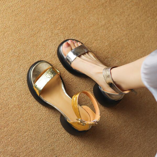 Elegant Handcrafted Genuine Leather Women's Shoes(Eoct20161002M001-22)