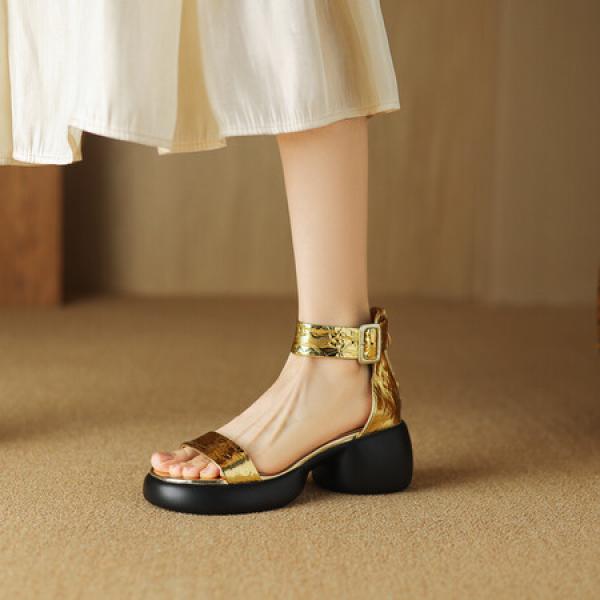 Elegant Handcrafted Genuine Leather Women's Shoes(Eoct20161002M001-22)