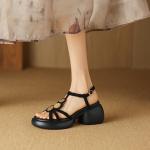 Handcrafted Luxury Leather Shoes for Elegant Women(Eoct20161002M001-79)