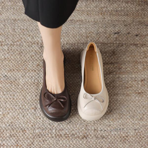 Handcrafted Luxury Leather Women's Shoes, Timeless Elegance(Eoct20161002M002-29)