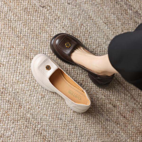 Handcrafted Leather Women's Shoes: Luxurious Elegance & Quality(Eoct20161002M002-30)