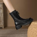 Handcrafted Genuine Leather Women’s Shoes: Elegant Luxury Quality(Eoct20161002M208-3)