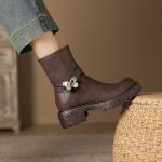 Luxurious Handcrafted Leather Shoes for Elegant Women(Eoct20161002M208-2)