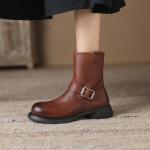 Handcrafted Leather Women's Shoes: Luxurious Elegance and Quality(Eoct20161002M9527-6)