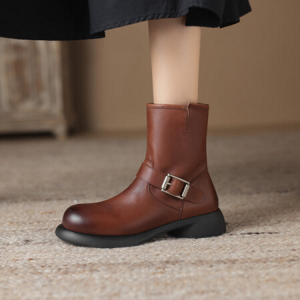 Handcrafted Leather Women's Shoes: Luxurious Elegance and Quality(Eoct20161002M9527-6)