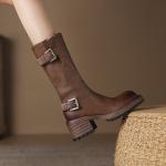 Elegant Handmade Genuine Leather Women's Shoes.(Eoct20161002M215-1)