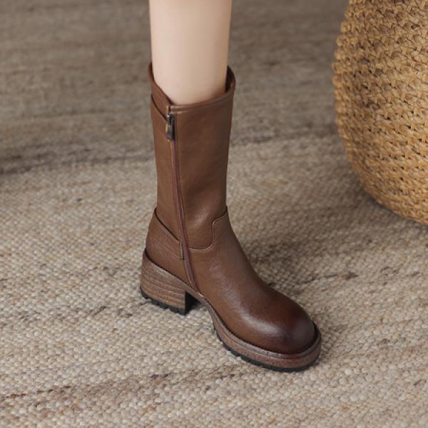 Elegant Handmade Genuine Leather Women's Shoes.(Eoct20161002M215-1)