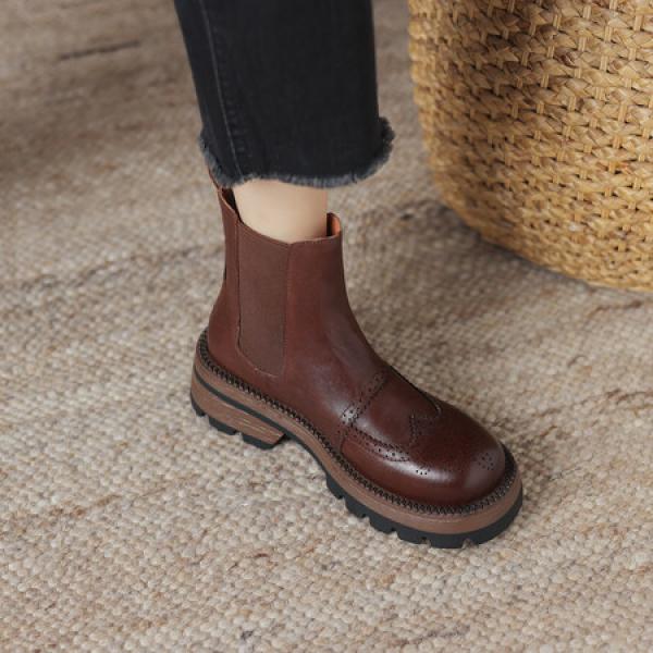 Handcrafted Leather Women's Shoes: Luxurious Elegance and Quality(Eoct20161002M026-2)