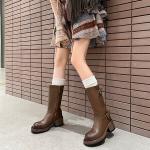 Handcrafted Leather Women’s Shoes - Luxurious Elegance(Eoct20161002H215-1)