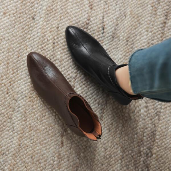 Handcrafted Luxury Leather Women's Shoes - Elegance Redefined(Eoct20161002M7577-3)