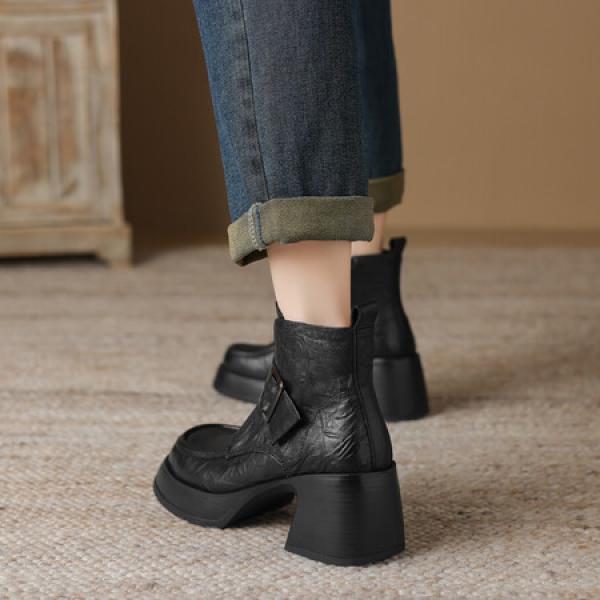 Handcrafted Luxury Leather Women's Shoes, Elegant Craftsmanship(Eoct201610022471264)