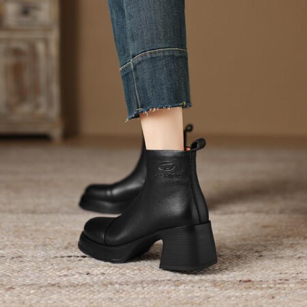 Luxurious Handmade Leather Women's Shoes(Eoct201610022471233)