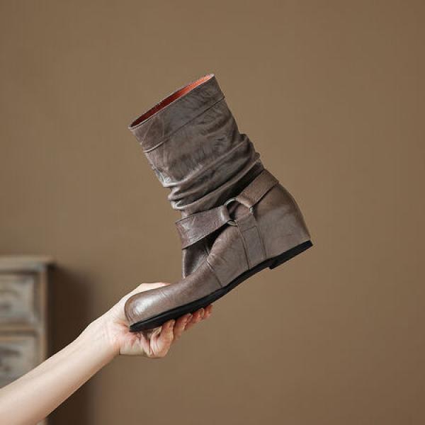 Exquisite Handmade Leather Women's Shoes for Elegance(Eoct20161002M536-1)