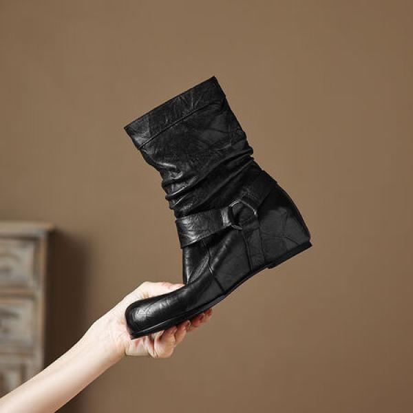 Exquisite Handmade Leather Women's Shoes for Elegance(Eoct20161002M536-1)