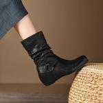 Exquisite Handmade Leather Women's Shoes for Elegance(Eoct20161002M536-1)