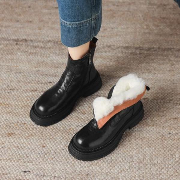 Handcrafted Luxurious Leather Women's Shoes with Elegance(Eoct20161002M1317-7Y)