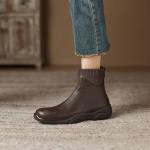 Handcrafted Leather Women's Shoes - Elegant Luxury Quality(Eoct20161002M13751-1)