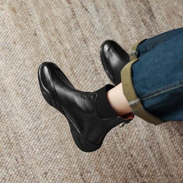 Handcrafted Leather Women's Shoes - Elegant Luxury Quality(Eoct20161002M13751-1)