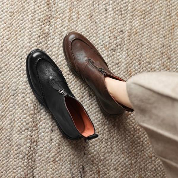 Elegantly Crafted Genuine Leather Handcrafted Women’s Shoes(Eoct20161002M13751-3)