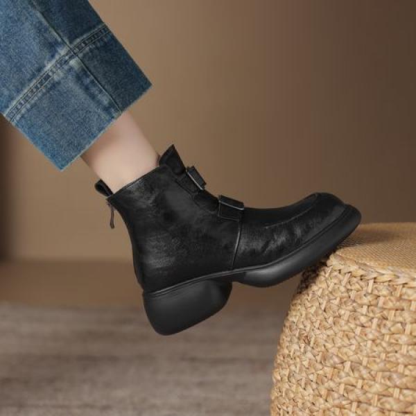 Elegant Handcrafted Genuine Leather Women's Shoes(Eoct20161002M2255-1)