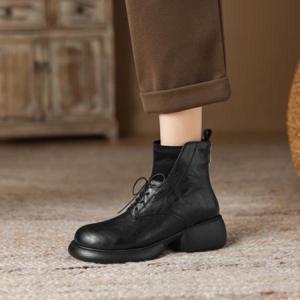 Handcrafted Luxury Leather Women's Shoes, Elegant Craftsmanship(Eoct20161002M2255-6)