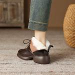 Handcrafted Luxury Leather Women's Shoes, Elegant Craftsmanship(Eoct20161002M2255-6)