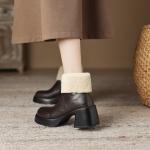 Handcrafted Genuine Leather Women's Shoes - Elegant Luxury(Eoct20161002M8666-3)