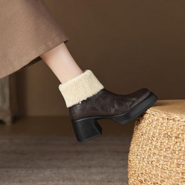 Handcrafted Genuine Leather Women's Shoes - Elegant Luxury(Eoct20161002M8666-3)