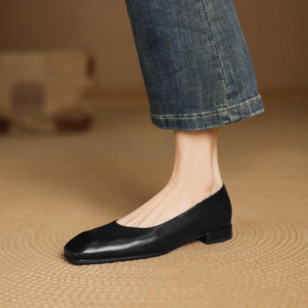 Handcrafted Luxury Leather Women’s Shoes: Elegance Redefined(Eoct20161002K1183)