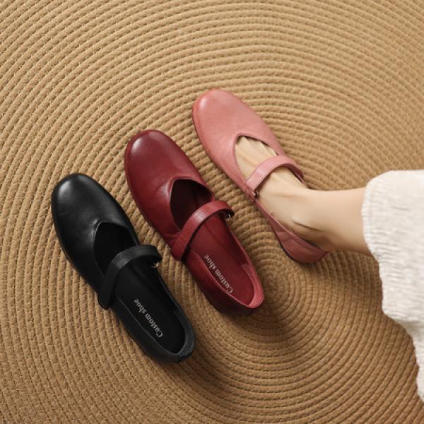 Handcrafted Luxury Leather Women's Shoes for Elegance(Eoct20161002K1192)