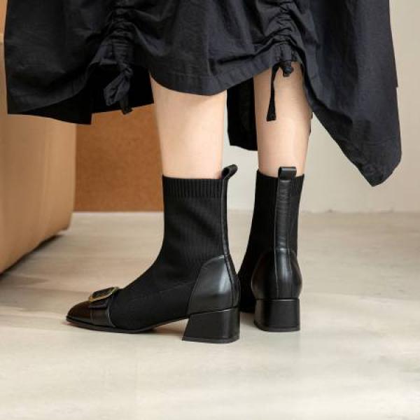 Handcrafted Luxury Leather Women's Shoes(Eqijiayi1680)