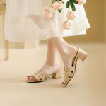 Handcrafted Genuine Leather Women's Shoes: Elegant Luxury Design(Eqijiayi8952)