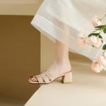 Handcrafted Genuine Leather Women's Shoes: Elegant Luxury Design(Eqijiayi8952)