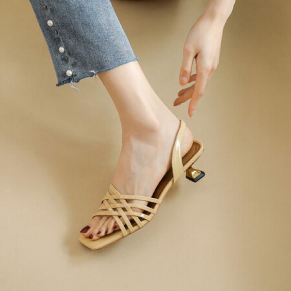 Crafted Elegance: Luxurious Handmade Leather Women's Shoes(Eqijiayi8651)