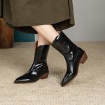 Luxurious Handmade Leather Women's Shoes - Elegant Craftsmanship(Eqijiayi5712)