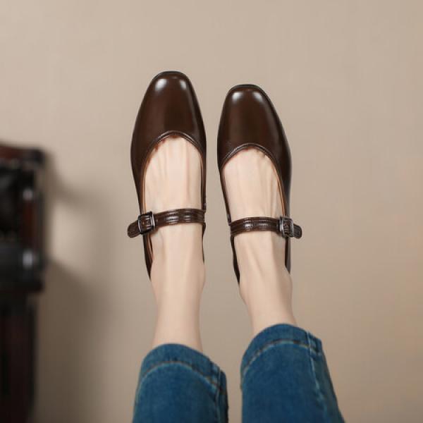 Elegant Handcrafted Leather Women’s Shoes of Luxury Quality(Eqijiayi2309)