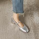 Elegant Handcrafted Leather Women's Shoes of Luxurious Quality(EqijiayiWQ2373)