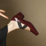 Elegant Handcrafted Leather Women’s Shoes - Luxurious Quality(Eqijiayi2409)