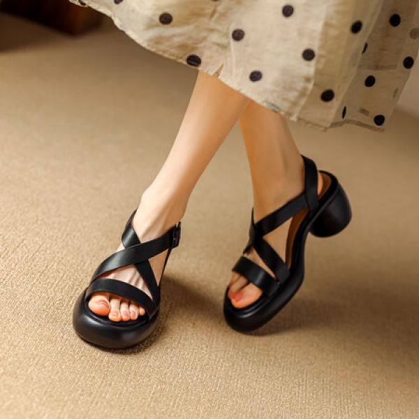 Exquisite Handmade Genuine Leather Women's Shoes: Luxury Craftsmanship(Eqijiayi2435)