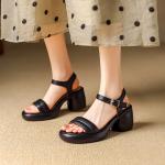 Luxurious Handcrafted Leather Women's Shoes(Eqijiayi2436)