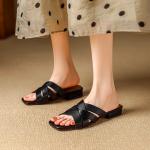 Exquisite Handcrafted Leather Women’s Shoes for Elegance(Eqijiayi2437)