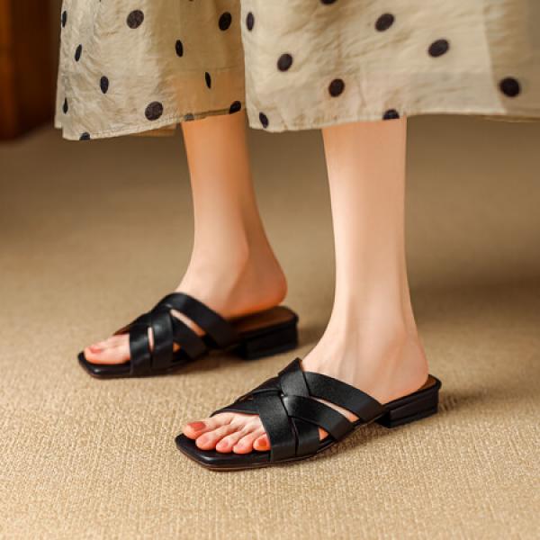 Exquisite Handcrafted Leather Women’s Shoes for Elegance(Eqijiayi2437)