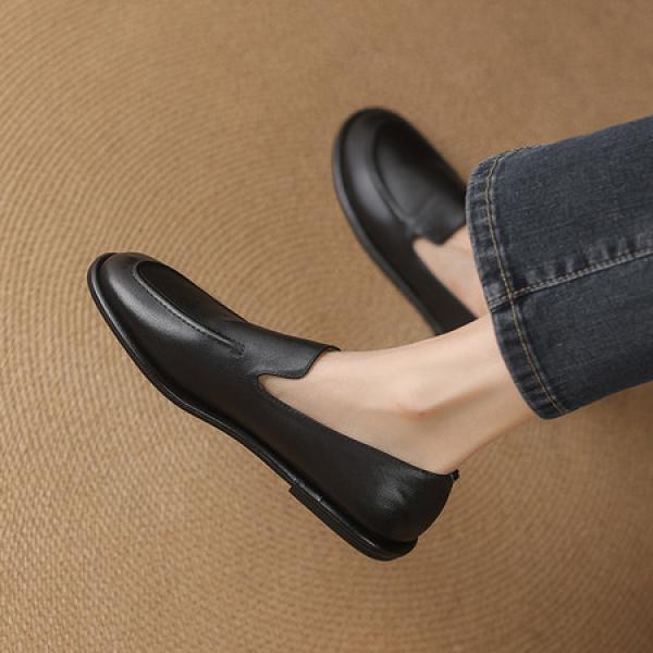 Handcrafted Luxury Leather Women's Shoes for Elegance(Eqijiayi2503)