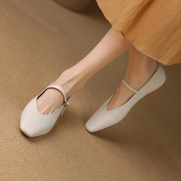 Elegant Handmade Leather Women's Shoes of Superior Craftsmanship(Eqijiayi2501)