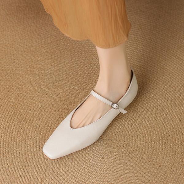 Elegant Handmade Leather Women's Shoes of Superior Craftsmanship(Eqijiayi2501)