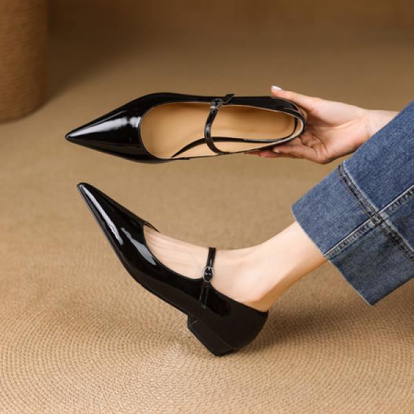 Handcrafted Luxury Leather Women's Shoes for Elegance(Eqijiayi2510)