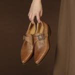 Handcrafted Genuine Leather Women's Shoes: Elegance in Every Stitch(Etrj220T731)